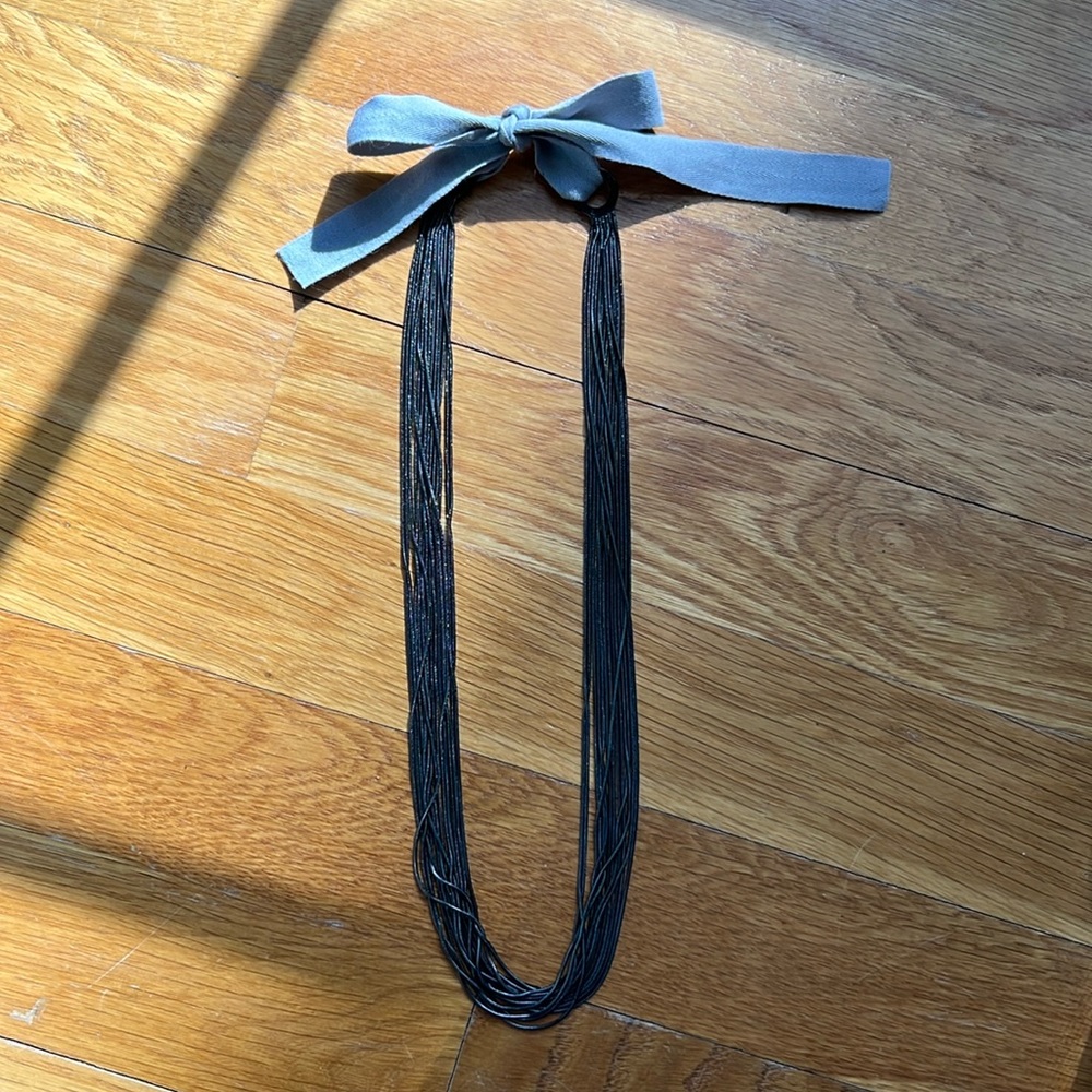 Like New Loft 20” Necklace Liquid Metal Gunmetal